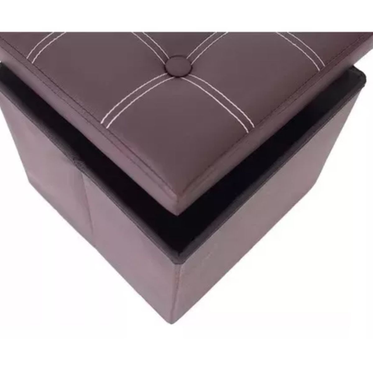 GENERICO - Puff Baul Organizador Plegable Cafe