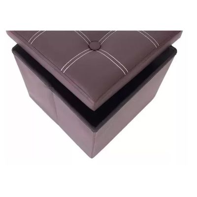 Imagen 2 del producto Puff Baul Organizador Plegable Cafe