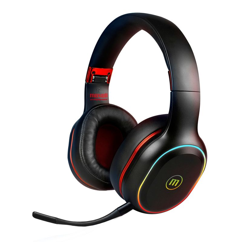 MAXELL - Audífonos Gamer Maxell Inalámbrico Hypershock Bluetooth RGB