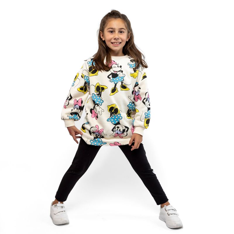 DISNEY - Conjunto Niña Full Print Minnie Beige Disney