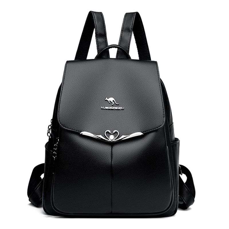 MV MOVAC - Mochila de Cuero Pu Suave Juvenil Impermeable Gran Capacidad