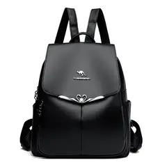 MV MOVAC - Mochila de Cuero Pu Suave Juvenil Impermeable Gran Capacidad