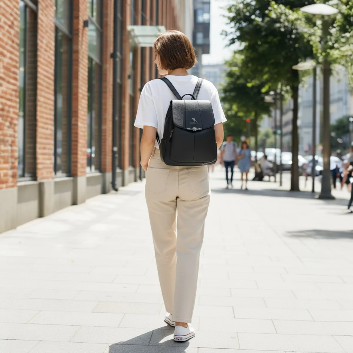 MV MOVAC - Mochila de Cuero Pu Suave Juvenil Impermeable Gran Capacidad