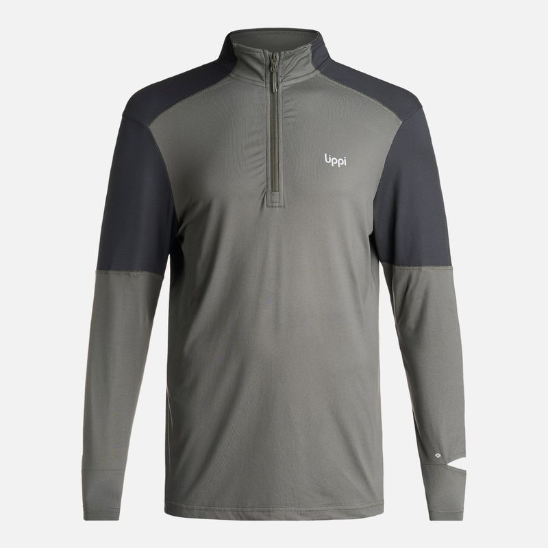 LIPPI - Poleron Hombre Puerto Trucco 14 Zip Verde Militar Lippi