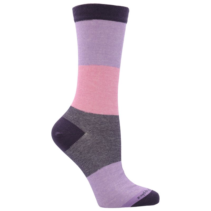 HUSH PUPPIES - Calcetín Algodón Mujer Cuff Metro Morado HUSH PUPPIES