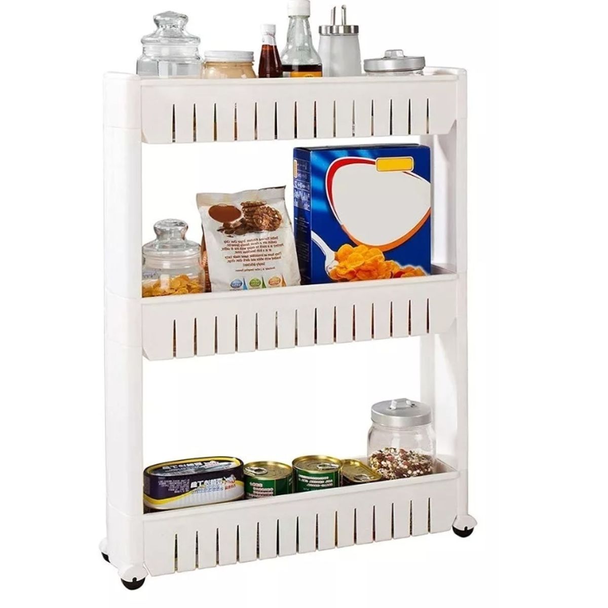 GENERICO - Estante Organizador Almacenamiento Multiuso 3 Niveles Cocina