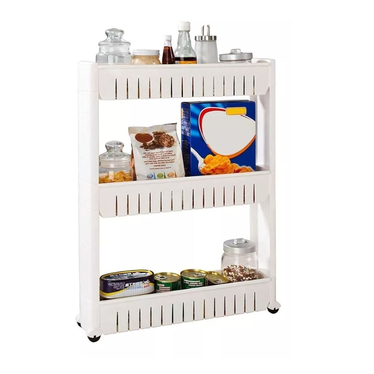 GENERICO - Estante Organizador Almacenamiento Multiuso 3 Niveles Cocina