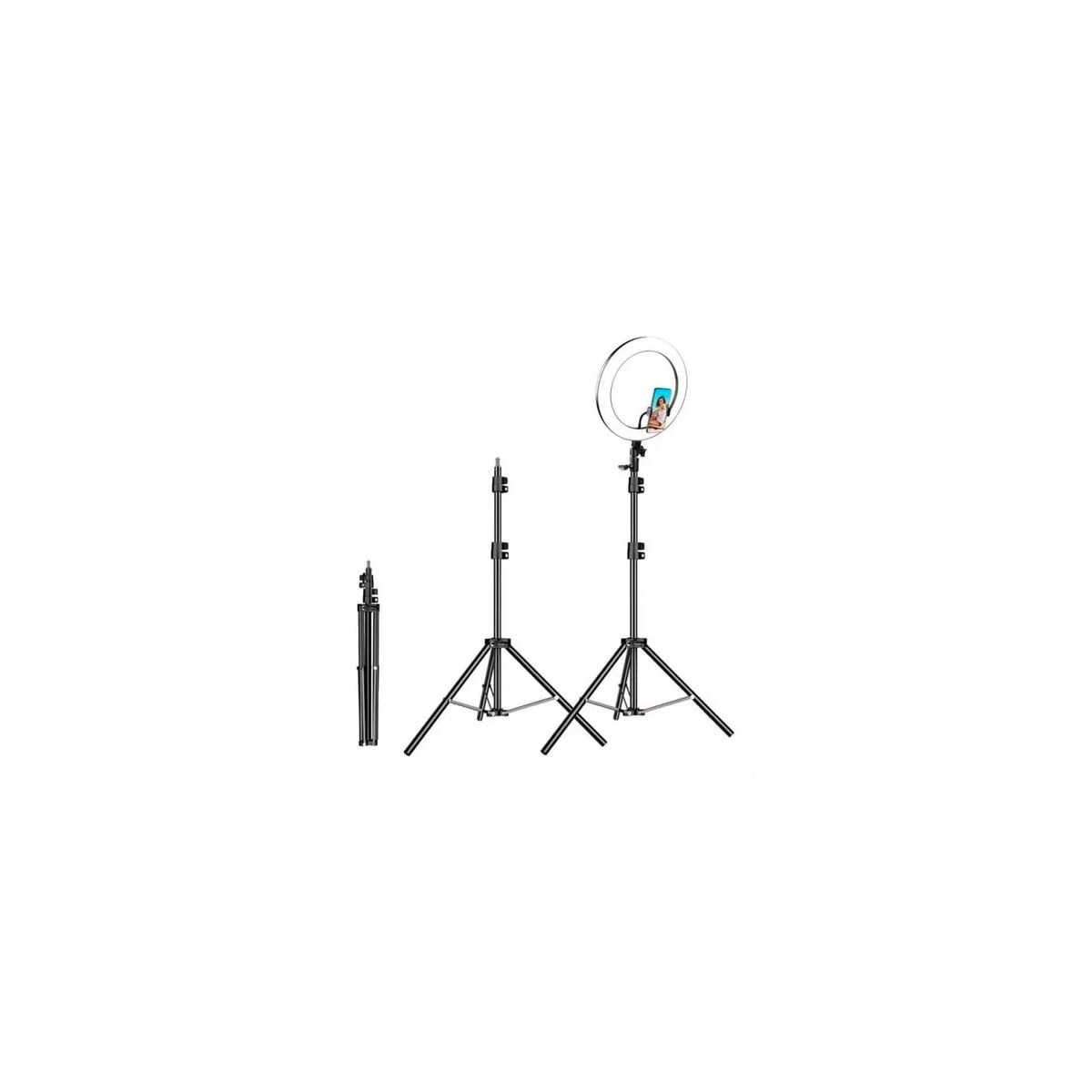 GENERICO - Aro Led 30cm + Tripode 210cm Con Soporte Celular