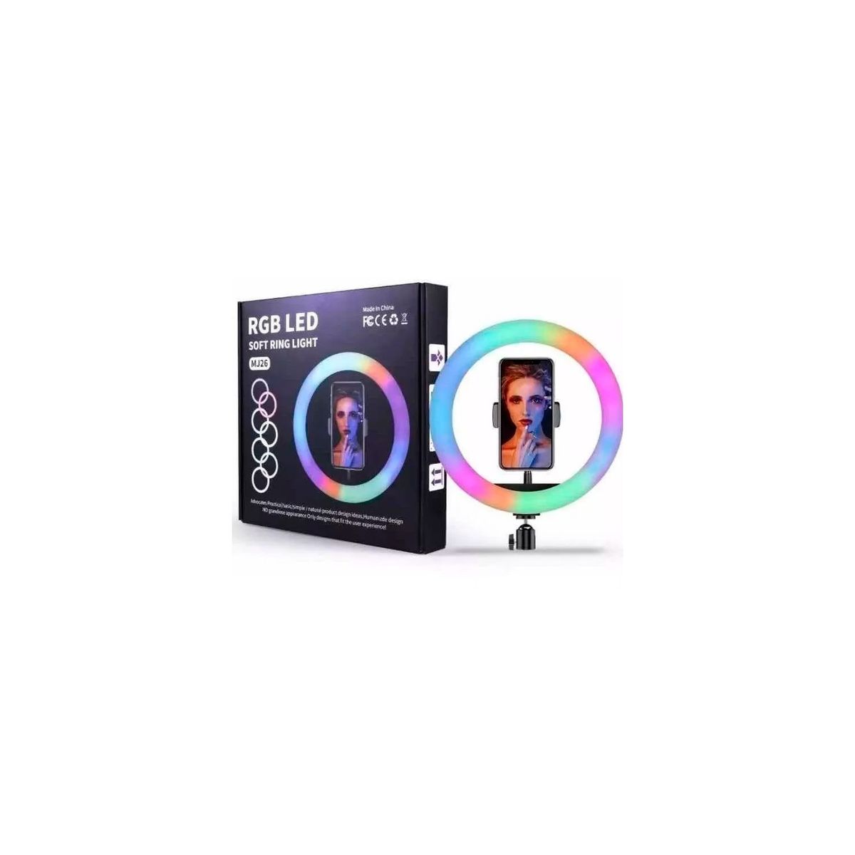 GENERICO - Oferta¡¡ Aro De Luz De Colores Youtuber Regalo Tripode 1.80