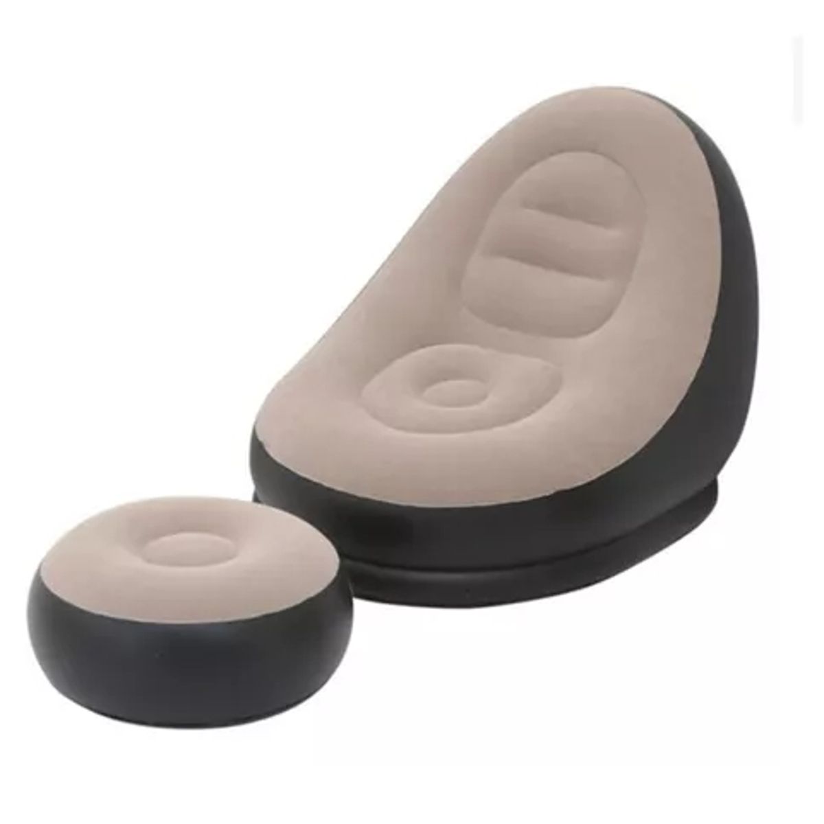 GENERICO - Sofá Tumbona Silla Inflable Reposa Pies Puff X L + Inflador