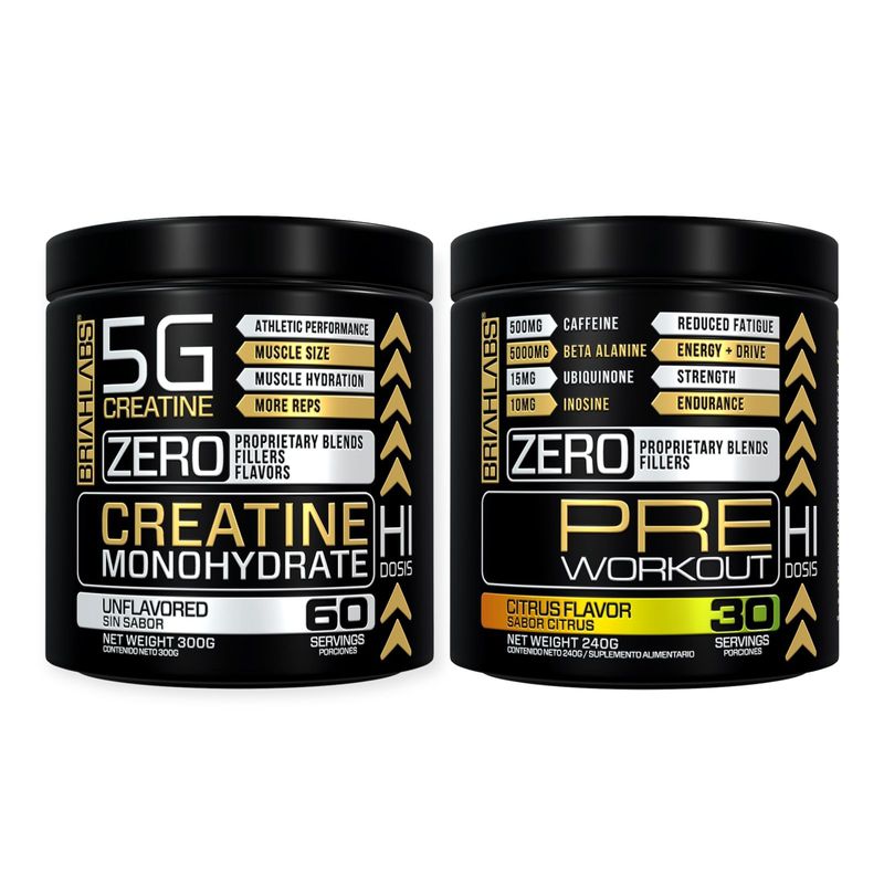 GENERICO - Pack Creatina 300gr + Pre-entreno 240gr - Briahlabs
