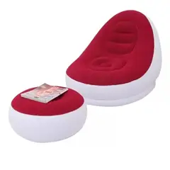 GENERICO - Sofá Tumbona Silla Inflable Reposa Pies Puff X L + Inflador