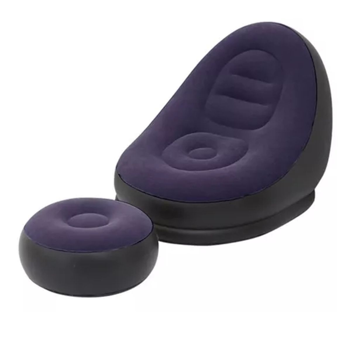 GENERICO - Sofá Tumbona Silla Inflable Reposa Pies Puff X L + Inflador