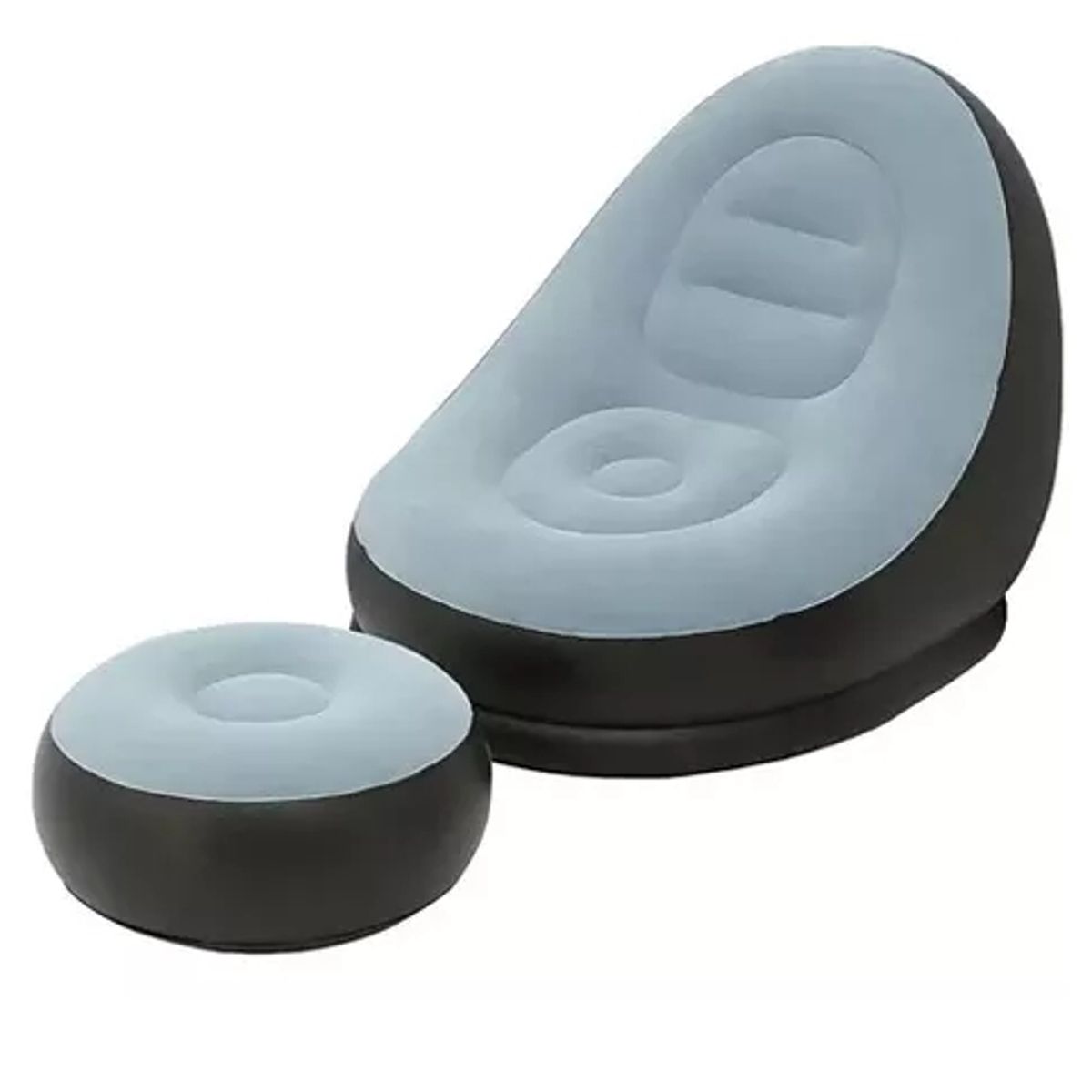 GENERICO - Sofá Tumbona Silla Inflable Reposa Pies Puff X L + Inflador