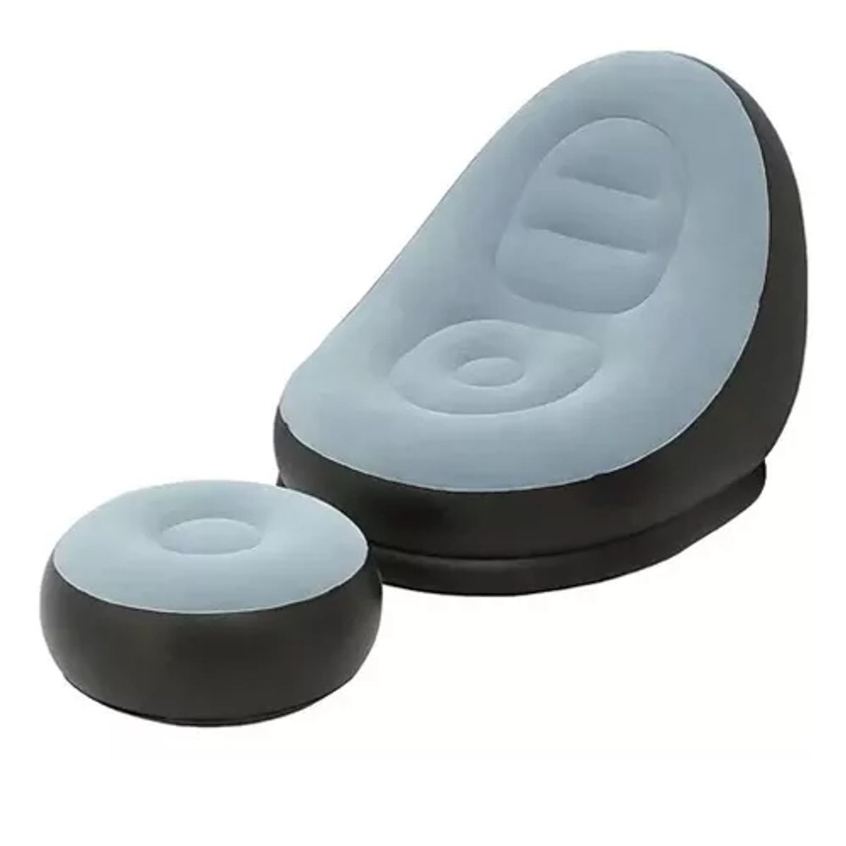 GENERICO - Sofá Tumbona Silla Inflable Reposa Pies Puff X L + Inflador