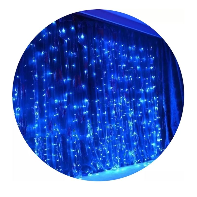 GENERICO - Cortina Luces Led Navidad Blanco 3x2m Cortina De Luces Led 320 Led