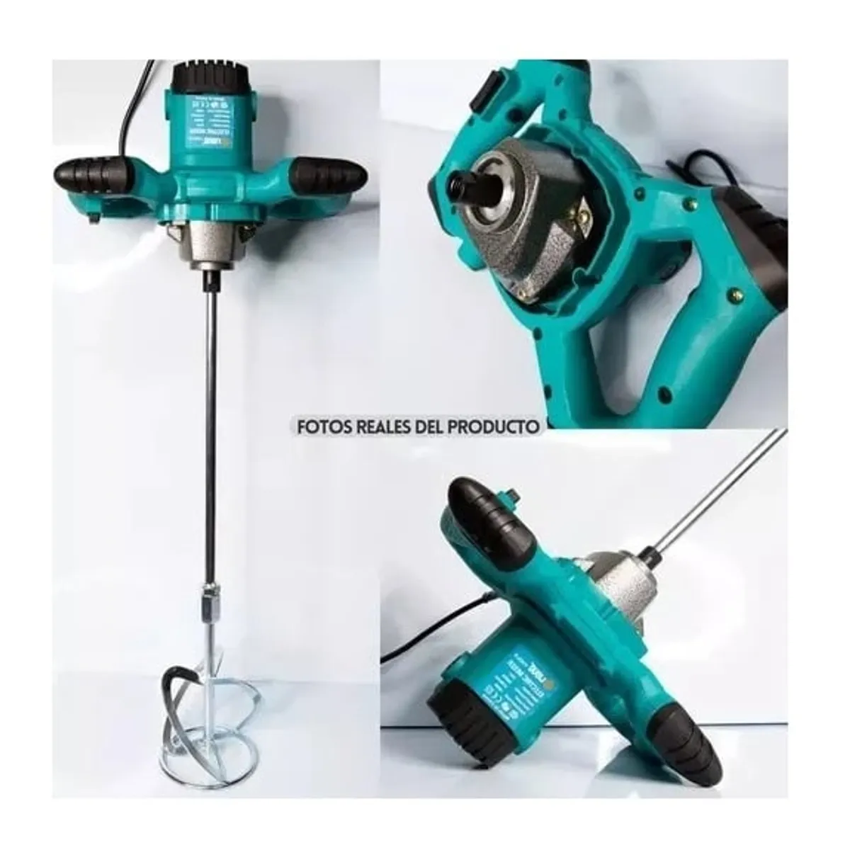 GENERICO - Mezclador De Cemento Pintura Eléctrico 1200W