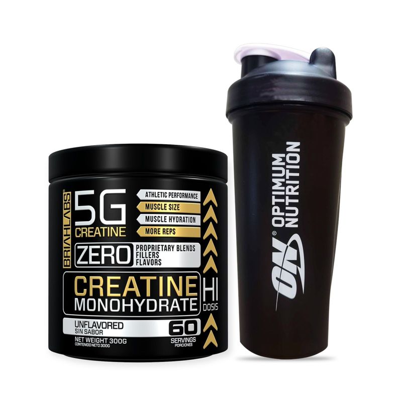 GENERICO - PACK CREATINA MONOHIDRATADA 300GR + SHAKER - BRIAHLABS
