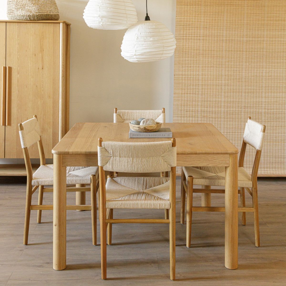 AMOBLE - Mesa de comedor Milita cuadrada 120 Amoblé