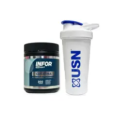 INFOR - PACK CREATINA MONOHIDRATADA 300GR + SHAKER -