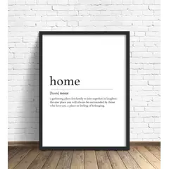 PAPEL ILUSTRADO - Cuadro Home Definition 40x50 cm Marco Negro