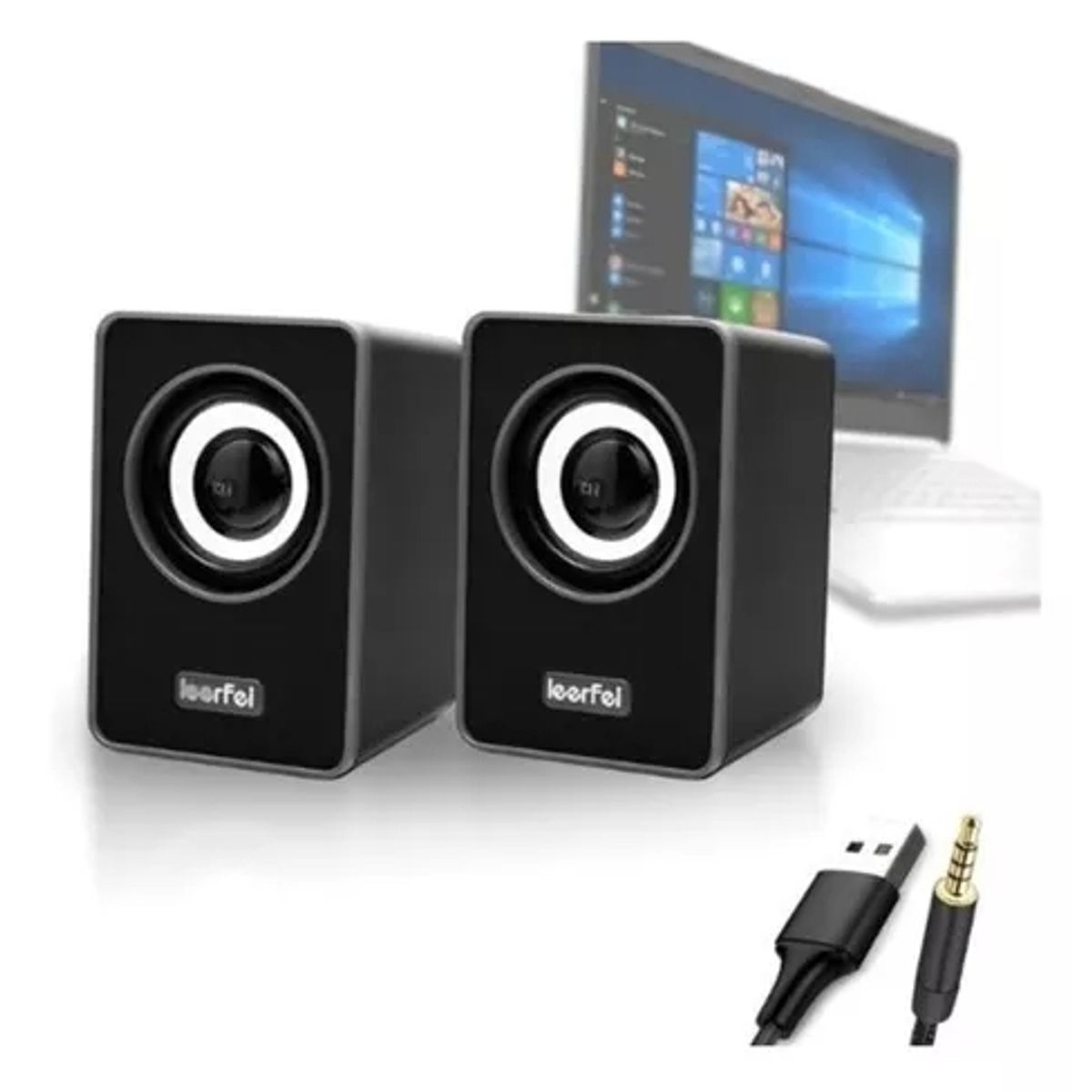 GENERICO - Parlantes Leerfei Para Pc Con Conector Usb