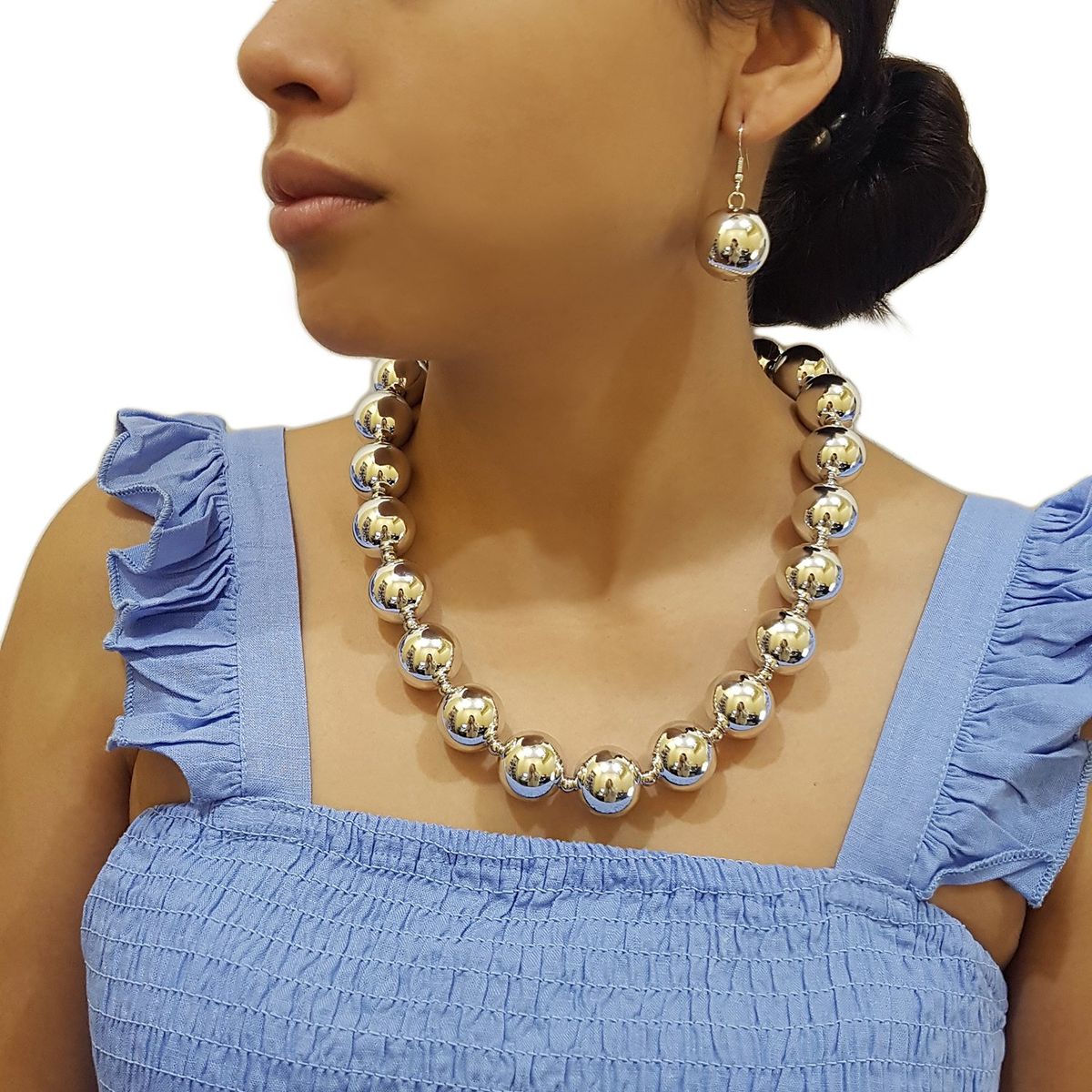 GENERICO - Set Conjunto Collar + Aros Elegante Scot