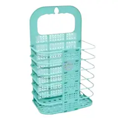 GENERICO - Cesta para Ropa Plegable Para Pared Verde