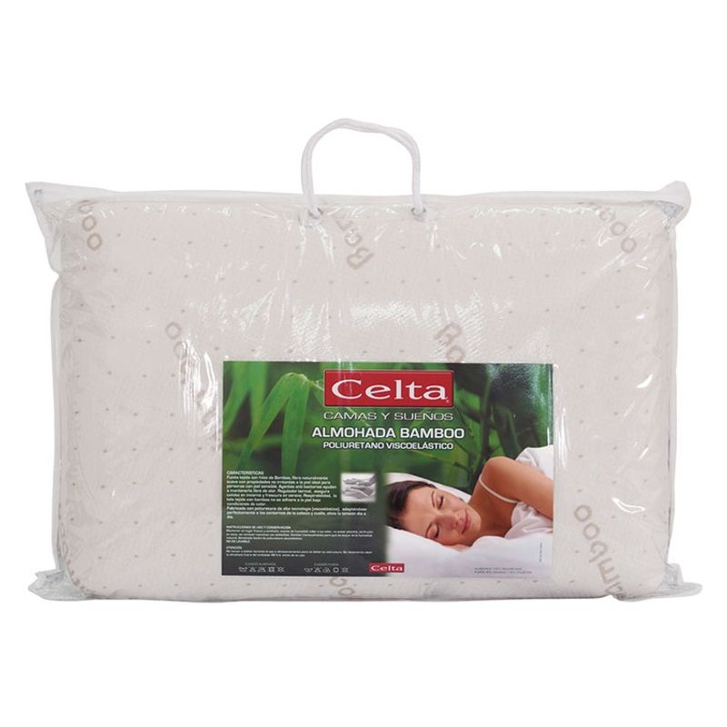 CELTA - Almohada Celta Bamboo Viscoelástica 60x40 Cm