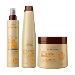 PLACENTA LIFE BE NATURAL - Be Natural Mascara shampoo y termo Be Natural Liso Keratina.-