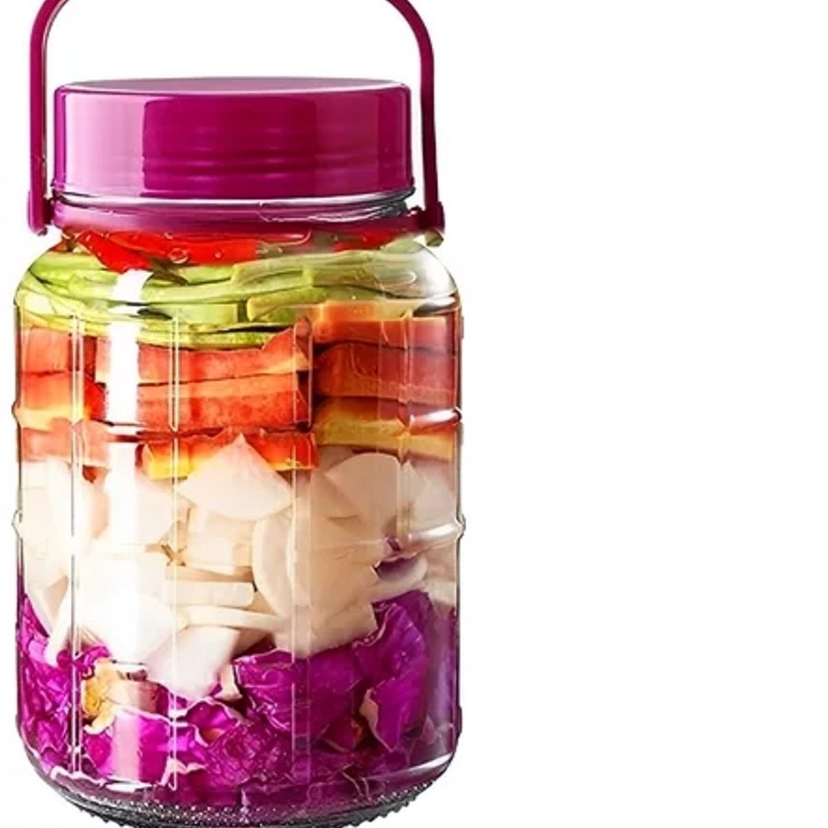 GENERICO - Frasco Tarro Envase De Vidrio Hermético 3 Litros Con Tapa