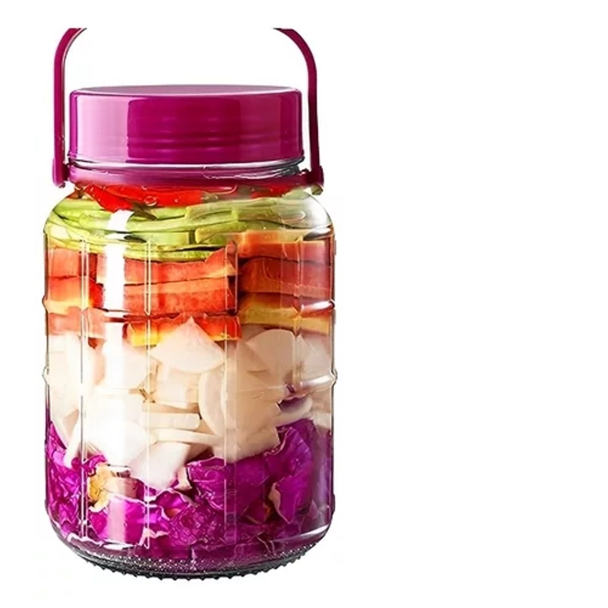 GENERICO - Frasco Tarro Envase De Vidrio Hermético 3 Litros Con Tapa