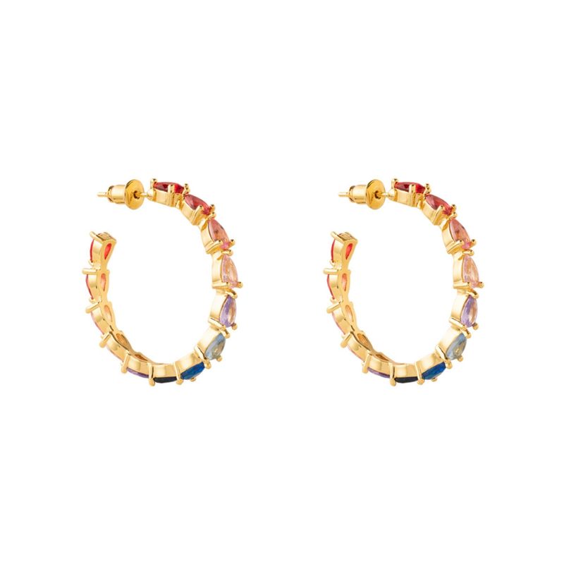 BOAZ JOYAS - ARGOLLAS CUBA BAÑADAS EN ORO