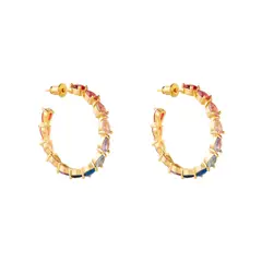 BOAZ JOYAS - ARGOLLAS CUBA BAÑADAS EN ORO