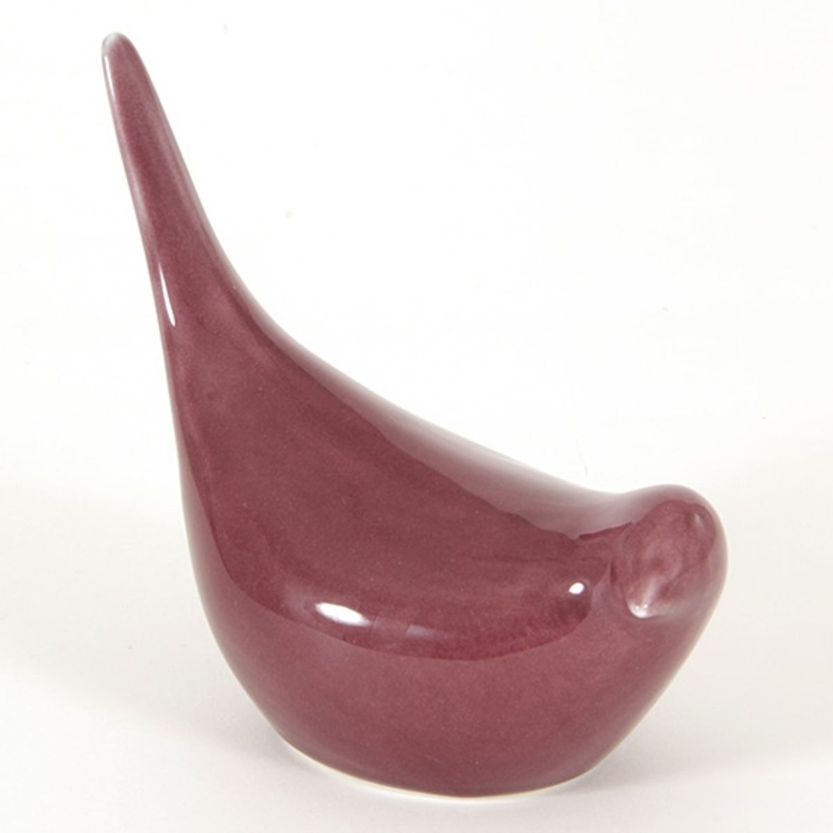HERRERA MAISON - Figura Ceramica Pajarito Guinda 14.5 X 7 X 12.4 CM