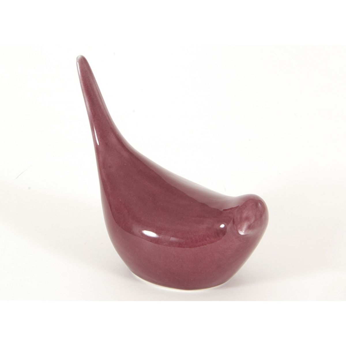 HERRERA MAISON - Figura Ceramica Pajarito Guinda 14.5 X 7 X 12.4 CM