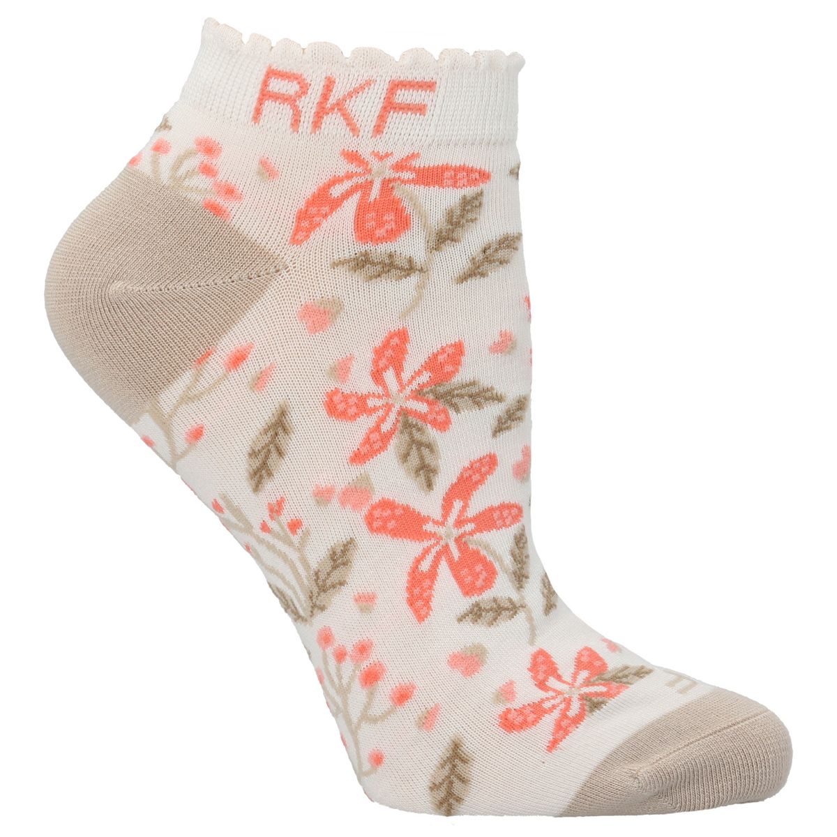 ROCKFORD - Calcetín Bambú Mujer Ped st Rose Beige/Crudo ROCKFORD