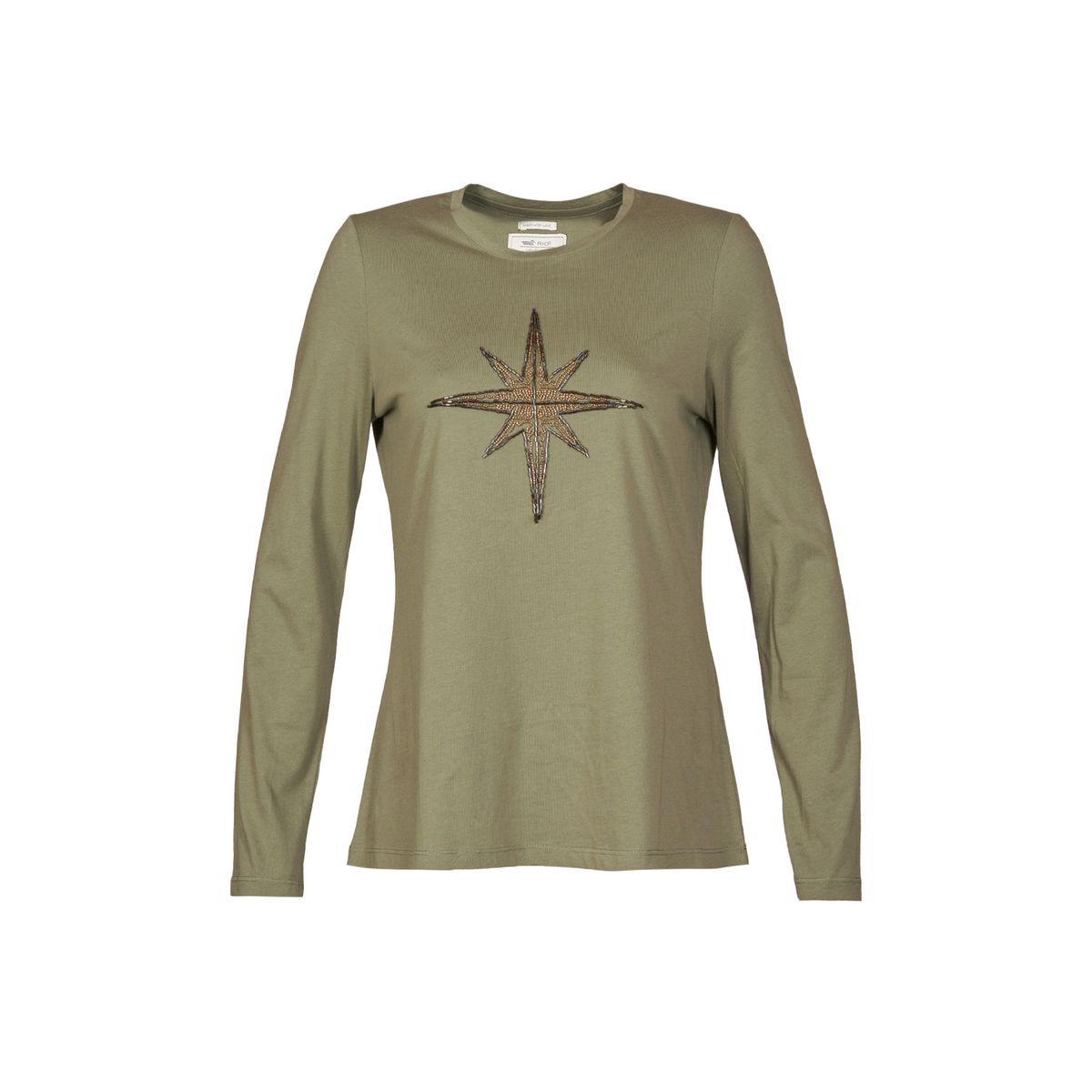 ROCKFORD - Polera Algodón Orgánico Mujer Stella Verde ROCKFORD