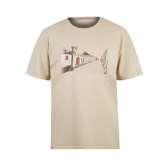 ROCKFORD - Polera Fibras Recicladas Hombre Places Beige