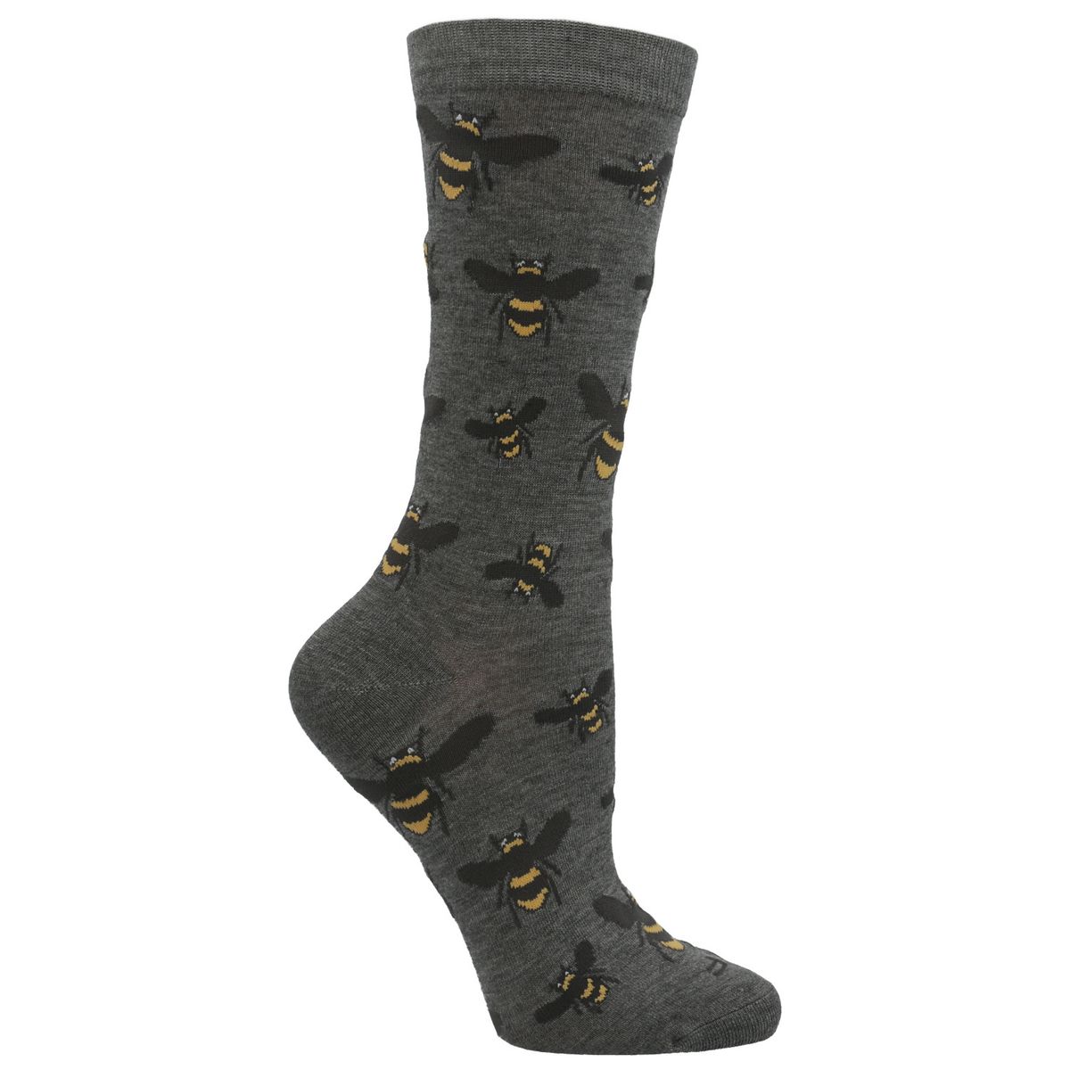ROCKFORD - Calcetín Bambú Mujer Bee Gris ROCKFORD