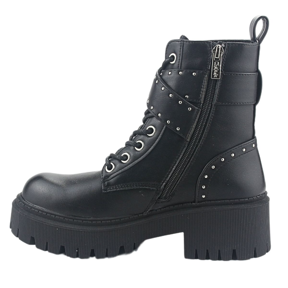 CHALADA - Botin Mujer Negro Plataforma Chalada Matter-5