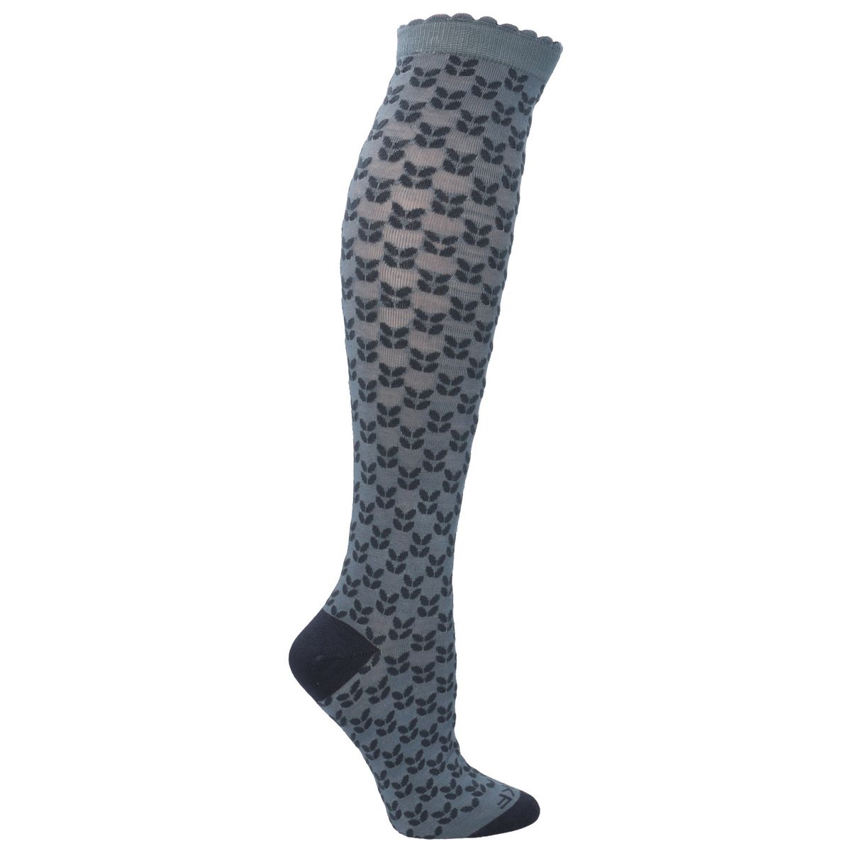 ROCKFORD - Calcetín Bambú Mujer Kh st Hojas Azul ROCKFORD