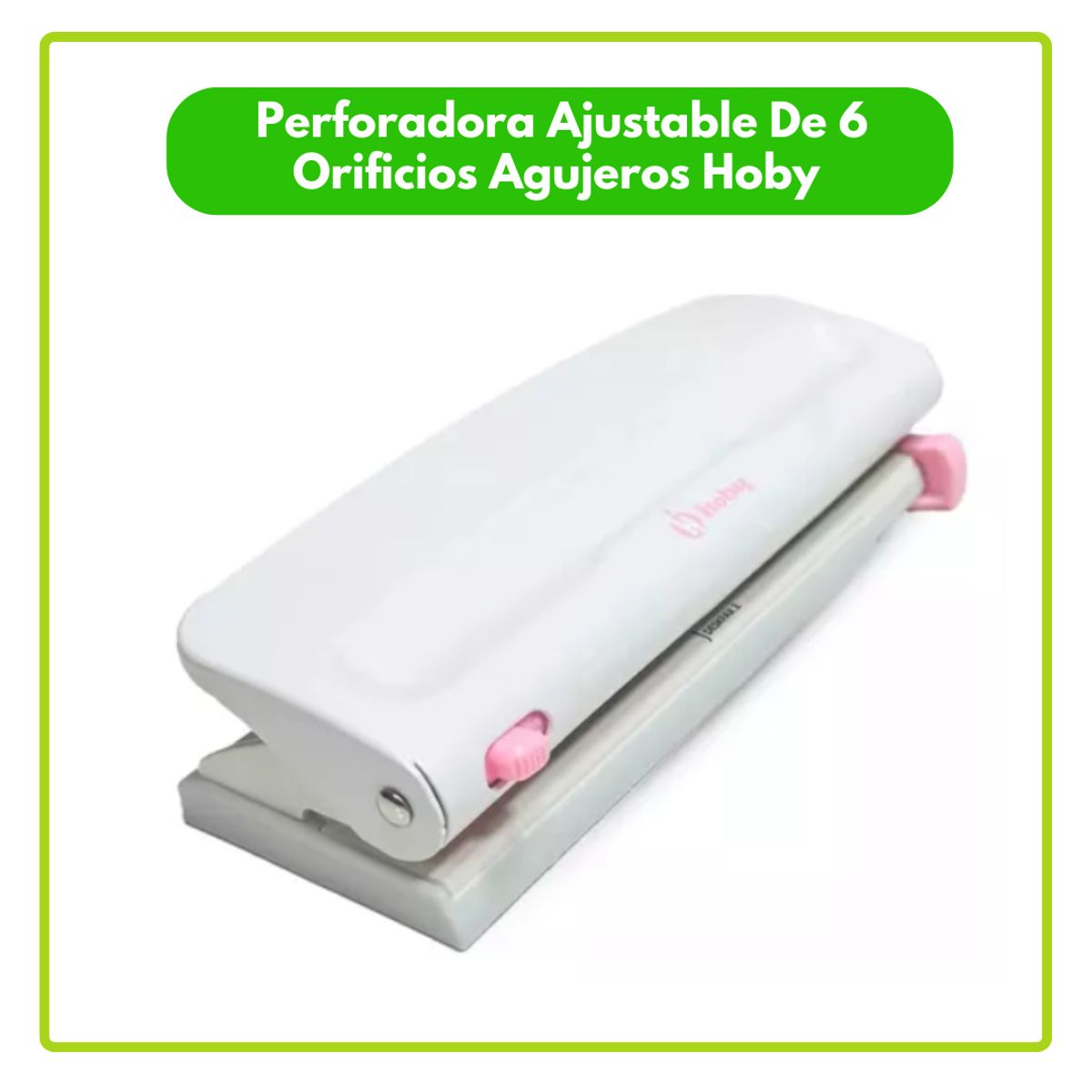 GENERICO - Perforadora de Planificador Ajustable de 6 agujeros. OB174