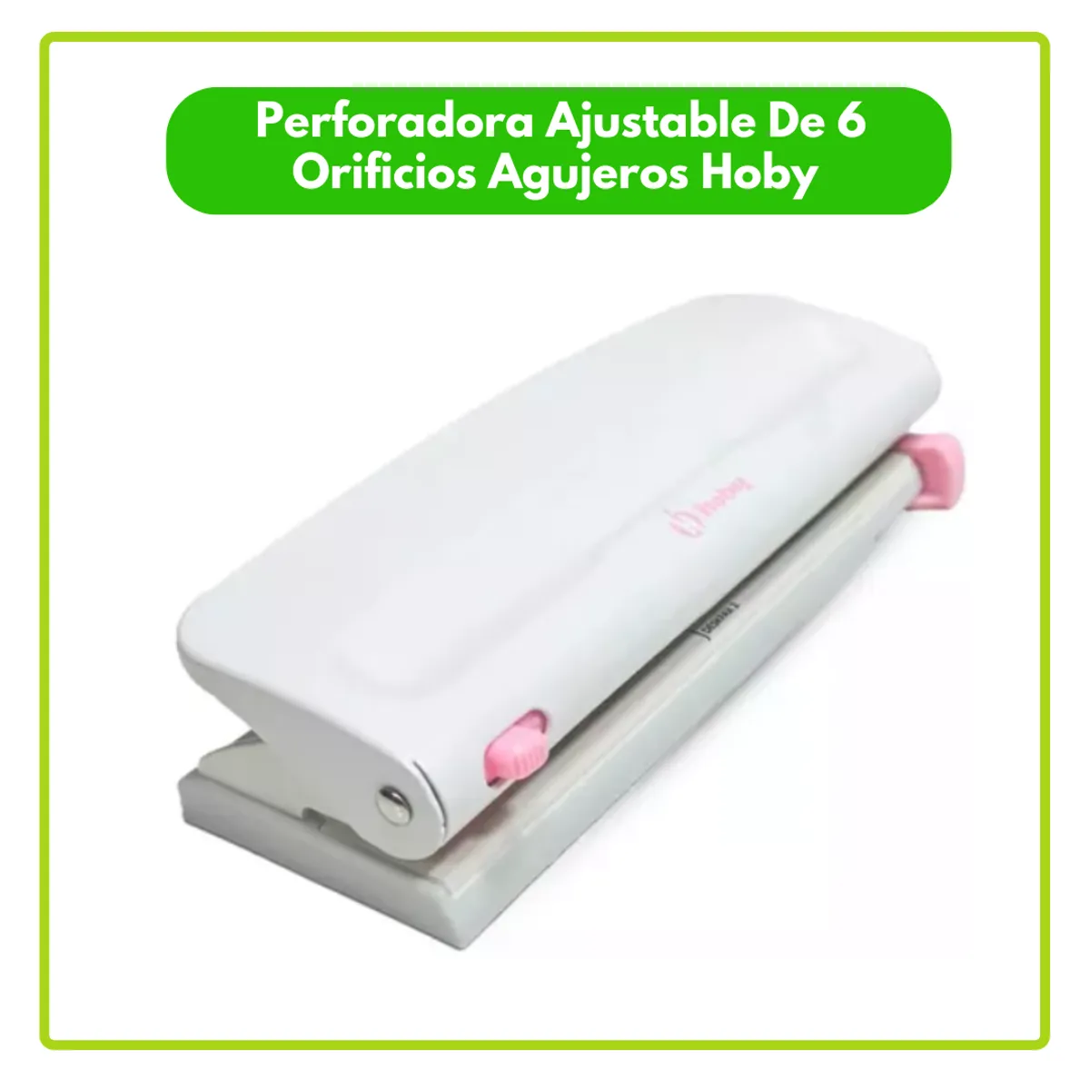 GENERICO - Perforadora de Planificador Ajustable de 6 agujeros. OB174