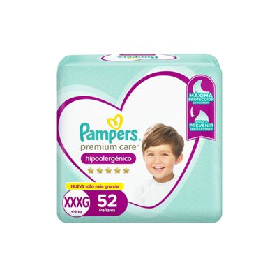 Imagen 2 del producto Pañales Premium Care Hipoalergénico Talla Xxxg 52 Un