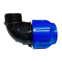 GENERICO - Codo Compresion He 50 X 1 1/2 Hdpe