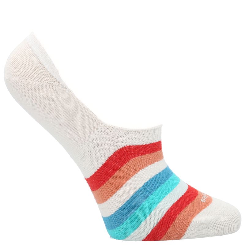 HUSH PUPPIES - Calcetín Algodón Mujer Stripes Blanco HUSH PUPPIES