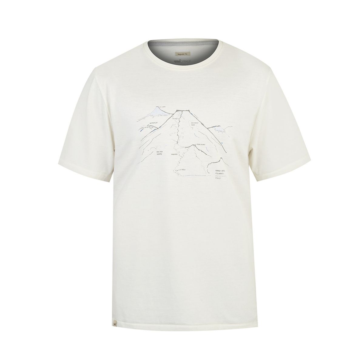 ROCKFORD - Polera Fibras Recicladas Hombre Places Blanco ROCKFORD