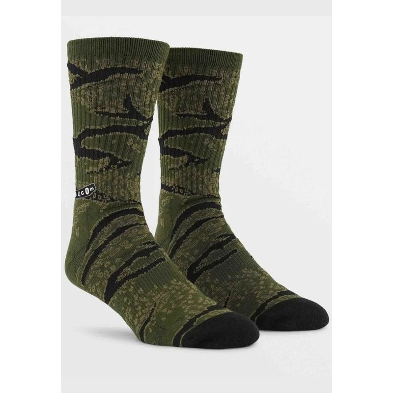 VOLCOM - Calcetines Caustic Camo Verde Hombre Volcom