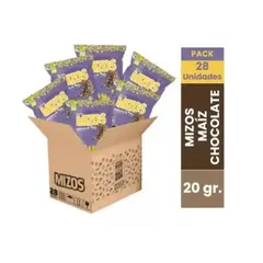PURI SNACKS - 28 Snacks Integral Galletas De Maíz Mizos Chocolate Vegan